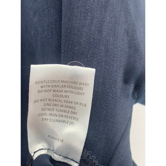 CARGO CREW Women's Navy Solid Half-Button Short Sleeve Uniform Shirt SZ 14(US10) - Picture 10 of 12